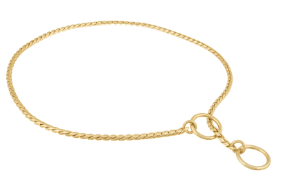 Slip Snake Show Chain Collar (18 in x 3.8mm) (Color: Gold Plated Metal Chain, size: 18 in x 3.8mm)