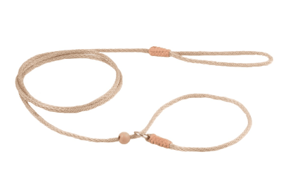 Nylon Slip Lead With Stopper (4 ft  x 1/16 or 2 mm) (Color: Light Camel, size: 4 ft  x 1/16 or 2 mm)