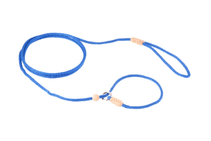 Nylon Slip Lead With Stopper (4 ft  x 1/16 or 2 mm) (Color: Deep Blue, size: 4 ft  x 1/16 or 2 mm)