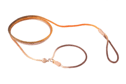 Nylon Slip Lead With Stopper (4 ft  x 1/16 or 2 mm) (Color: Fall Multicolor, size: 4 ft  x 1/16 or 2 mm)