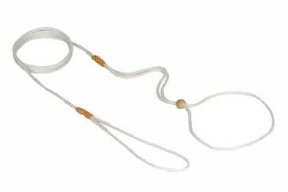 Nylon Adjustable Loop Lead (52in x 1/16 or 2 mm) (Color: White Nylon, size: 52in x 1/16 or 2 mm)