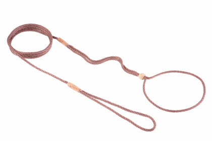 Nylon Adjustable Loop Lead (52in x 1/16 or 2 mm) (Color: Brown, size: 52in x 1/16 or 2 mm)