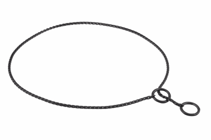 Slip Snake Show Chain Collar (20 in x 3.0mm) (Color: Black Metal Chain, size: 20 in x 3.0mm)