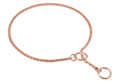 Slip Snake Show Chain Collar (18 in x 5.5mm) (Color: Rose Gold Plated Metal Chain, size: 18 in x 5.5mm)