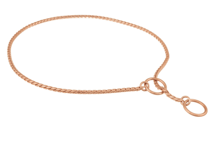 Slip Snake Show Chain Collar (30 in x 3.8mm) (Color: Rose Gold Plated Metal Chain, size: 30 in x 3.8mm)