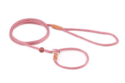 Nylon Slip Lead With Stopper (4 ft  x 1/8in or 4mm) (Color: Old Rose, size: 4 ft  x 1/8in or 4mm)