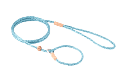 Nylon Slip Lead With Stopper (4 ft  x 1/8in or 4mm) (Color: Teal Green, size: 4 ft  x 1/8in or 4mm)