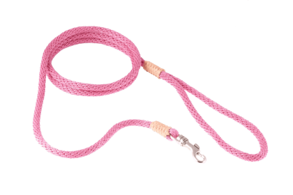 Nylon Snap Leads (4 ft  x 1/8in or 4mm) (Color: Wild Rose, size: 4 ft  x 1/8in or 4mm)