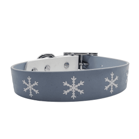 Biothane Buckle Dog Collar (Color: Snowflake, size: XSmall 10-12 inches)