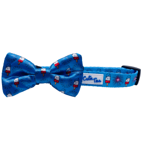 Cutie Ties Dog Bow Tie (Color: 4th of July, size: one size)