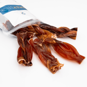 Platinum Pet Treats - (Option: 4" Braided Bully Sticks - 8Oz)