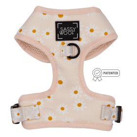 Adjustable Harness (Color: Dainty Daisy, size: medium)