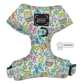 Adjustable Harness (Color: Pup Pup Hooray, size: Xlarge)