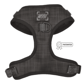 Adjustable Harness (Color: Baby Got Black, size: Xlarge)