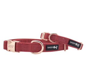 Collar (Color: Red, size: large)