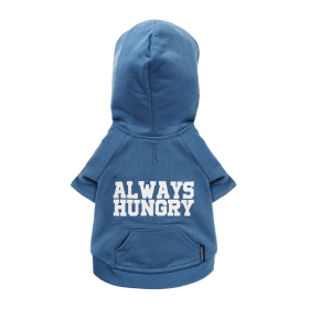 The Everyday Hoodie - ALWAYS HUNGRY (Color: Blueberry Blue, size: XX Large)