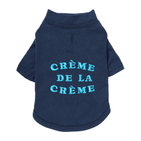 The Essential T-Shirt - Creme de la Cr?me (Color: Midnight Blue, size: large)