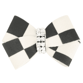 Susan Lanci Designs Windsor Check Nouveau Bow Hair Bow (size: small)