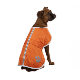 Zack & Zoey Nor'Easter Blanket Coat (Color: Orange, size: Small Medium)