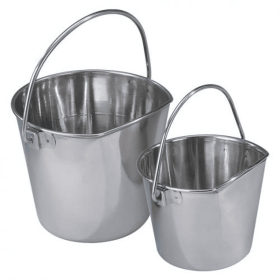 ProSelect Stainless Flat Sided Pail (Color: SS, size: 4qt)