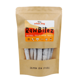 RawBitez Natural Freeze-Dried Treats (Flavor: Salmon Skin Sticks, size: 2.5 oz)