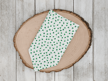 Over-The-Collar Dog Bandana (Print Design: Little Shamrocks, size: Xsmall)