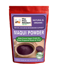 Maqui Berry Powder - Dry Eye Ocular & Microbiome Support* Organic The Petz Kitchen Dog & Cat Holistic Super Foods* (size: 8 OZ.)
