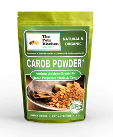 Carob Antioxidant Digestive & Cardiovascular Support* The Petz Kitchen - Organic Raw & Human Grade Ingredients For Home Prepared Meals & Treats (size: 8 oz)
