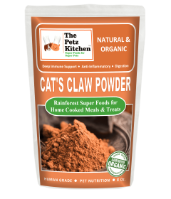 Cat'S Claw Powder Immune & Inflammation Support* The Petz Kitchen Organic & Human Grade Ingredients For Home Prepared Meals & Treats (size: 8 OZ.)
