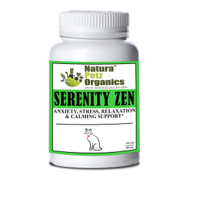Serenity Zen - Anxiety, Stress, Relaxation & Multi-Systems Calming Support Dogs & Cats* (size: CAT /90 caps / 300 mg / Size 3)