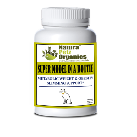 Super Model In A Bottle - Metabolic Weight & Obesity Slimming Support* Adult & Senior Pets* (size: CAT  / 150 caps / 225 mg / Turkey Flavor)