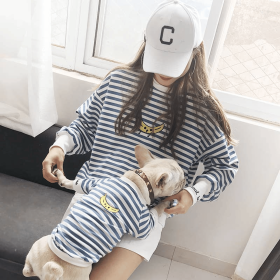 Stripe Style - Matching Pet and Owner Clothing Set (size: XL)
