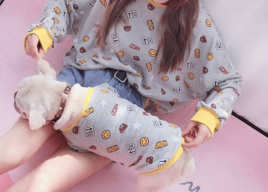 Smile Everyday - Matching Pet and Owner Clothing Set (size: 3XL)