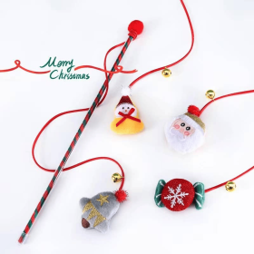 Merry Christmas Plush Pet Santa Claus Toys for pets (style: Candy)