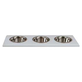 Champion Bowl Pet Food Holder (style: Pint, size: Three Bowls)