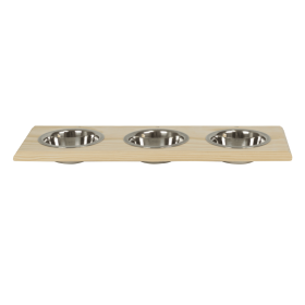 Champion Bowl Pet Food Holder (style: Pint, size: Three Bowls)