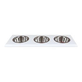 Champion Bowl Pet Food Holder (style: Pint, size: Three Bowls)
