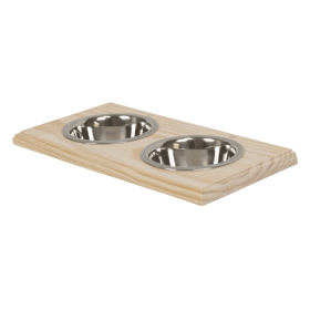 Champion Bowl Pet Food Holder (style: Quart, size: Two Bowls)