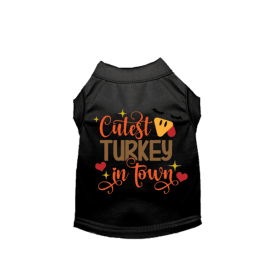 Cutest Turkey in Town (Color: Black, size: X Large)