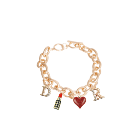 Dior-able Charm Dog Necklace (Color: Gold, size: large)
