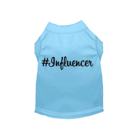 #Influencer Shirt (Color: Baby Blue, size: large)