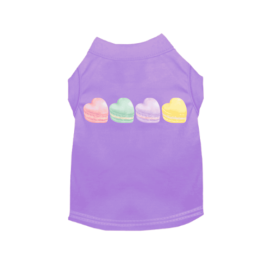 Macaroon Hearts Dog (Color: Lavender, size: medium)