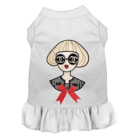 Ms. Fashion Dress (Color: White, size: X Large)