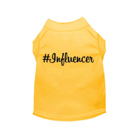 #Influencer Shirt (Color: Yellow, size: small)