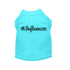 #Influencer Shirt (Color: Aqua, size: 2X Large)