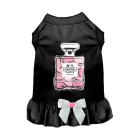 My Favorite Treats Dog Dress (Color: Black, size: 2X Large)