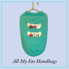 All My Fav Handbags- Dog Tee (size: medium)