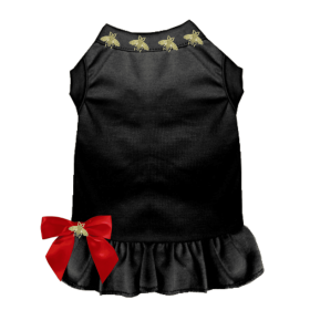Studded Bee Dress (Color: Black, size: small)