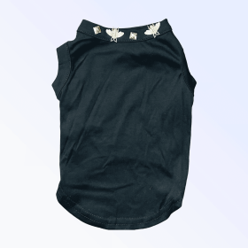 Studded Bee Tee (Color: Black, size: small)