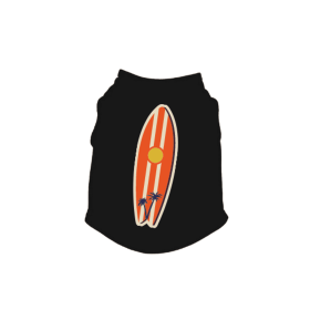 Surfer Tank Top (Color: Black, size: X Large)